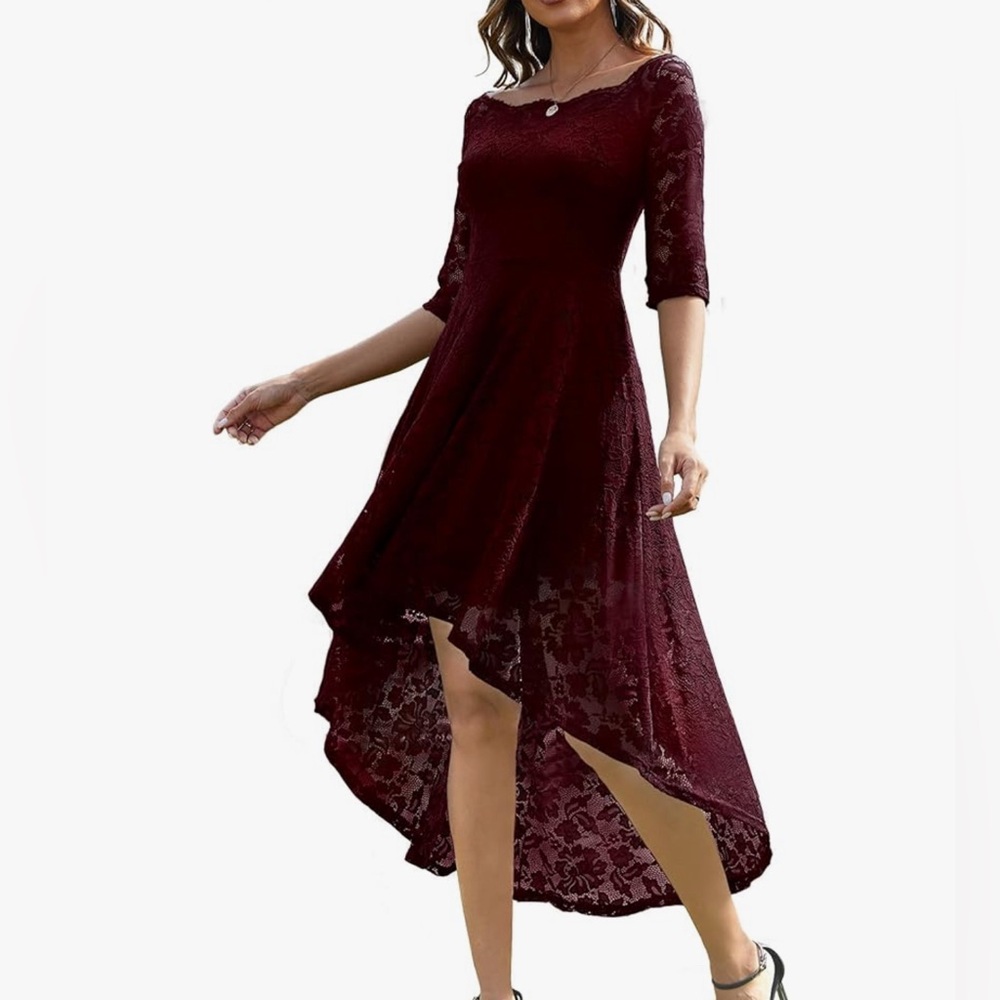 Red Lace Dress 👗